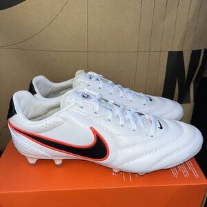 NEW Nike Tiempo Ligera Pro FG White Black Crimson HQ3158-106 Men Size 8